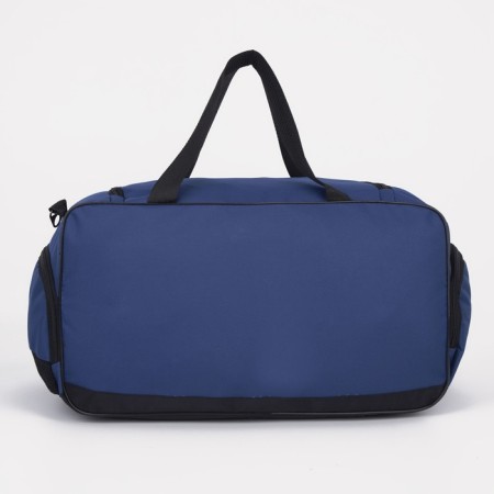 Sports bag with lightning, shoe department, external pocket, blue-1