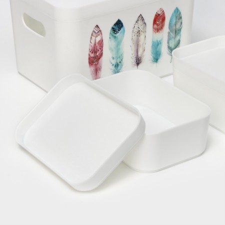 Set of Serenity Organizers, snow-white color-3