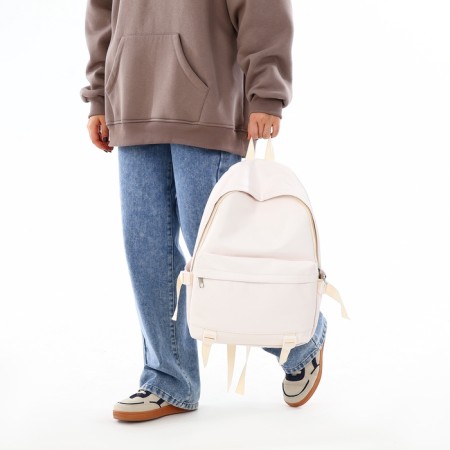 Youth backpack on lightning, 3 pockets, white color-6
