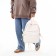 Youth backpack on lightning, 3 pockets, white color