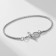The basis for the bracelet is "lock", the color is silver, 20 cm