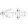 Bath mixer D&K DA1433216, with short pour, white/chromium