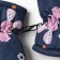 Winter children's mittens minku, dark blue color, 18cm