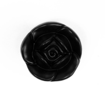 Ручка кнопка ТУНДРА Rose 01, черная-2