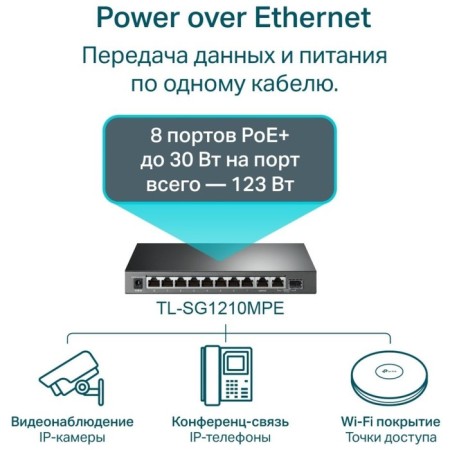 TP-LINK TL-SG1210MPE, setting, 10x10/100/1000Base-T-4