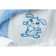 Baby robe "Bunny", height 98 cm, white+blue, Makra