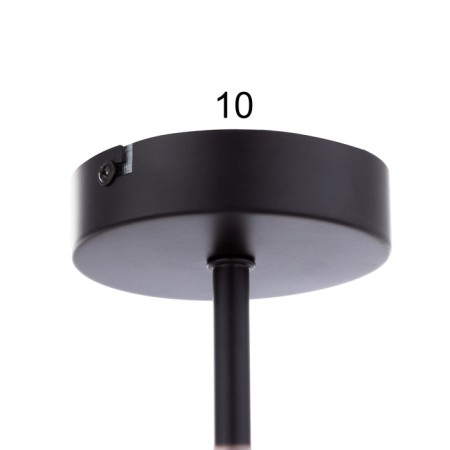 Olivia chandelier 5x60W E27 black-3