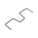 M-shaped brackets for fixing branches, 10 cm, metal
