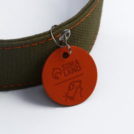 Brezant two-layer collar with brown insert, Osh 54-69 cm-2