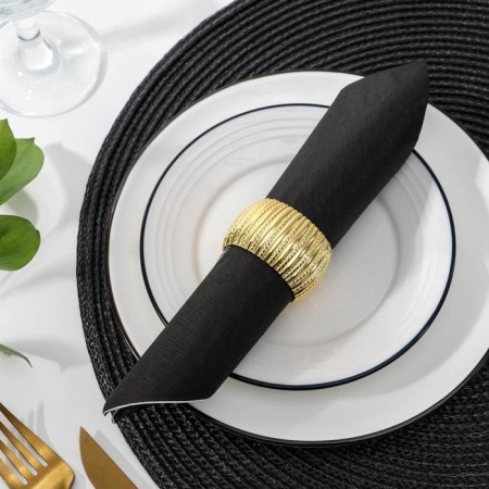 Ring for napkin "Crown", 4.8 × 3 cm, gold color-1
