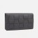 Women's wallet on the button, gray color