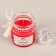 Candle in a bank flavored "strawberry" 180g, burning time 45h