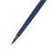 Watercolor brush, brown synthetics, round, ropeloff Aqua Blue Round No. 3, short blue handle, Soft-Touch clip coating