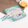 A set of children's bamboo dishes, 3 objects: plate, fork, spoon, me to you