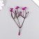 Artificial plant for creativity "chicory" set of 8 pcs fuchsia 10 cm