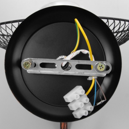 Sconces "bar" 1x60W Tsol: E27 Color: Black 25x18x16cm-5