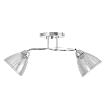 Causte "Poli" 2x60W E27 chrome 56x15x24cm-4