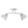 Causte "Poli" 2x60W E27 chrome 56x15x24cm