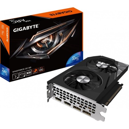 Gigabyte PCI-E 4.0 GV -ia380WF2OC-6GD Intel Arc A380 61444MB 96 GDDR6 2350/15500 HD 10044-5
