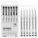 A set of capillary handles, Liners Gamma Studio, 6 pieces: 0.05, 0.1, 0.2, 0.3, 0.5, 0.8, black