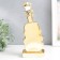 Souvenir Ceramics "Violin with a bow" gold 30x12x9 cm