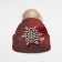 Brooch New Year's "Snowflake" with the core, make a desire, white color in silver