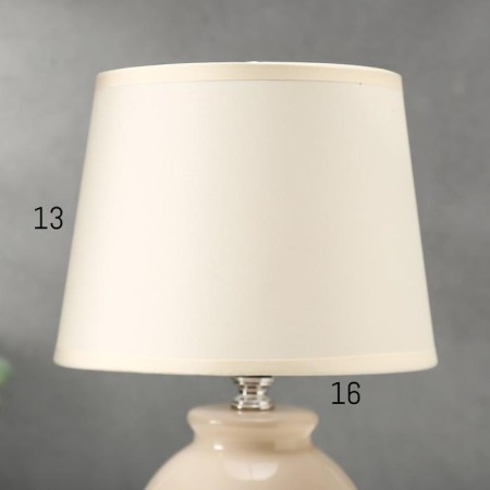 Table lamp 16144/1BG E14 40W Beige 17.5x17.5x27 cm Risalux-6