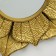 Mirror Metal "Flower with embossing" gold 69x79x7 cm
