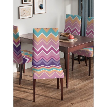 Czech on the chair "Settage of zigzags", decorative, velor-2