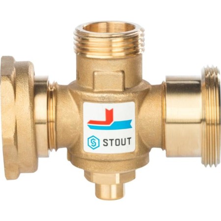 Mixing valve stout SVM-0050-326006, 1 1/2 "x1 1/2" x1 ", internal/external/internal, 60 ° C-1
