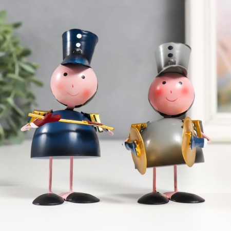 Souvenir Metal "Soldiers-Musalates" set 4 pcs 10.5 cm