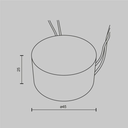 Technical PSL-TR40-300MA, 12W, 4.5x4.5x2.5 cm accessories, white color-1