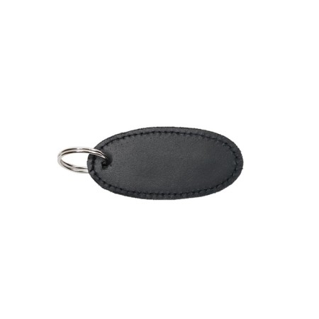Key keychain, genuine leather, 36x77x3 cm, black-1