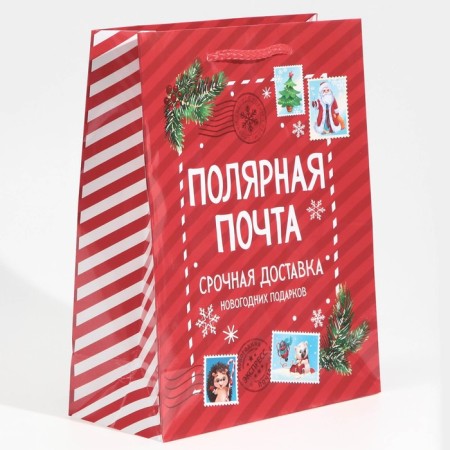 Laminated vertical "Polar Mail", MS 18 x 23 x 8 cm, New Year-1