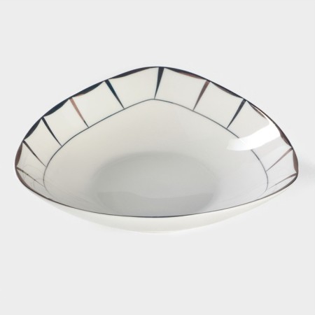 Porcelain serving “Aurora”, 500 ml, d = 19 cm, white color-1