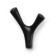 Furniture hook CAPPIO PAW, two -rod, black color