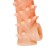 Kokos nozzle is realistic with additional stimulation, TPE, bodily, 15.6 cm, l