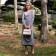 Women's dress Minaku: Casual Collection Graphite Color, Rr. 46