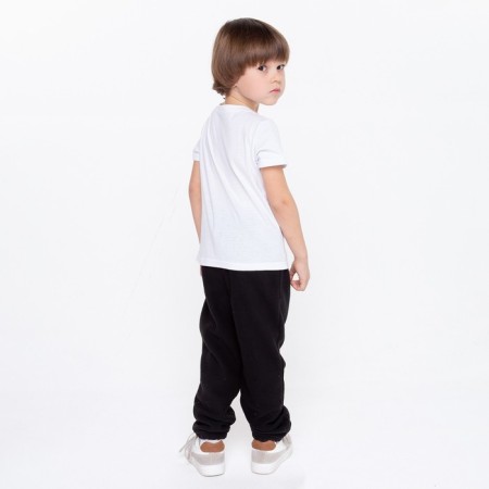 Baby trousers, black color, height 128 cm-2