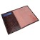Passport cover, card for maps, burgundy color
