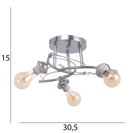 Buffy chandelier BP 3x40W E27 Chrome Model: 2751100-8