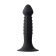 Anal phallimitator A-Toys Spikn, silicone, black color, 14 cm