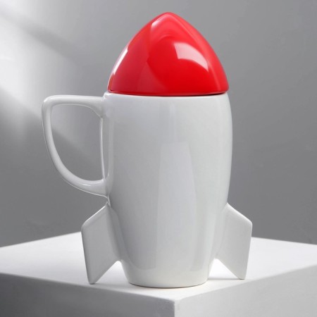 Ceramic mug "Dad", 300 ml, white color-3