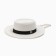 Women's hat with beads minku Milk color, rr 56-58
