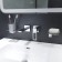 Hidden installation mixer IDDIS Slide Slisb00i65, glossy chrome