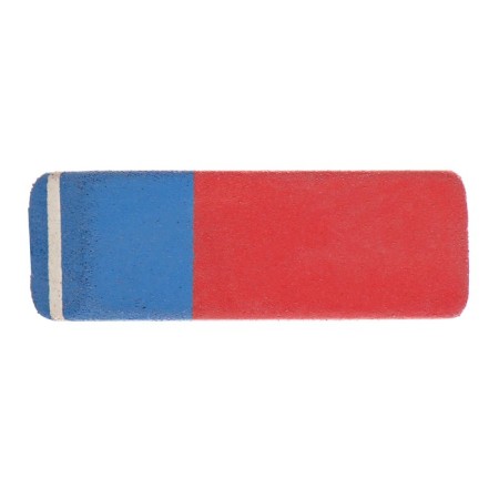 Lastik Faber-Castell rubber 7070, 50 x 18 x 8, two-sided for pencils and ink, red-blue-2