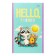 Notepad A6, 24 sheets in a cage on a clip "Girls", covered Cardboard, block 60 g/m2, mix