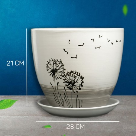 Pot Flower dandelion 5l with a stand-4