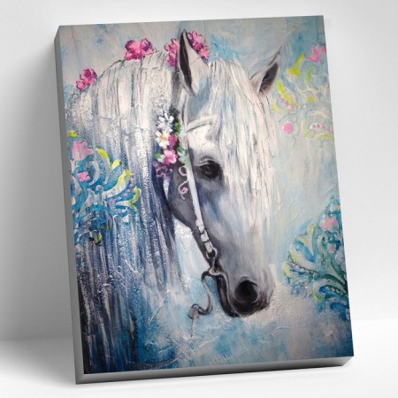 Picture on the numbers "Picturesque horse", 40 × 50 cm, 22 colors