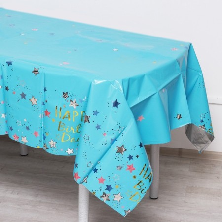 Grinding “Happy Birthday”, 137 × 183 cm, blue color-1